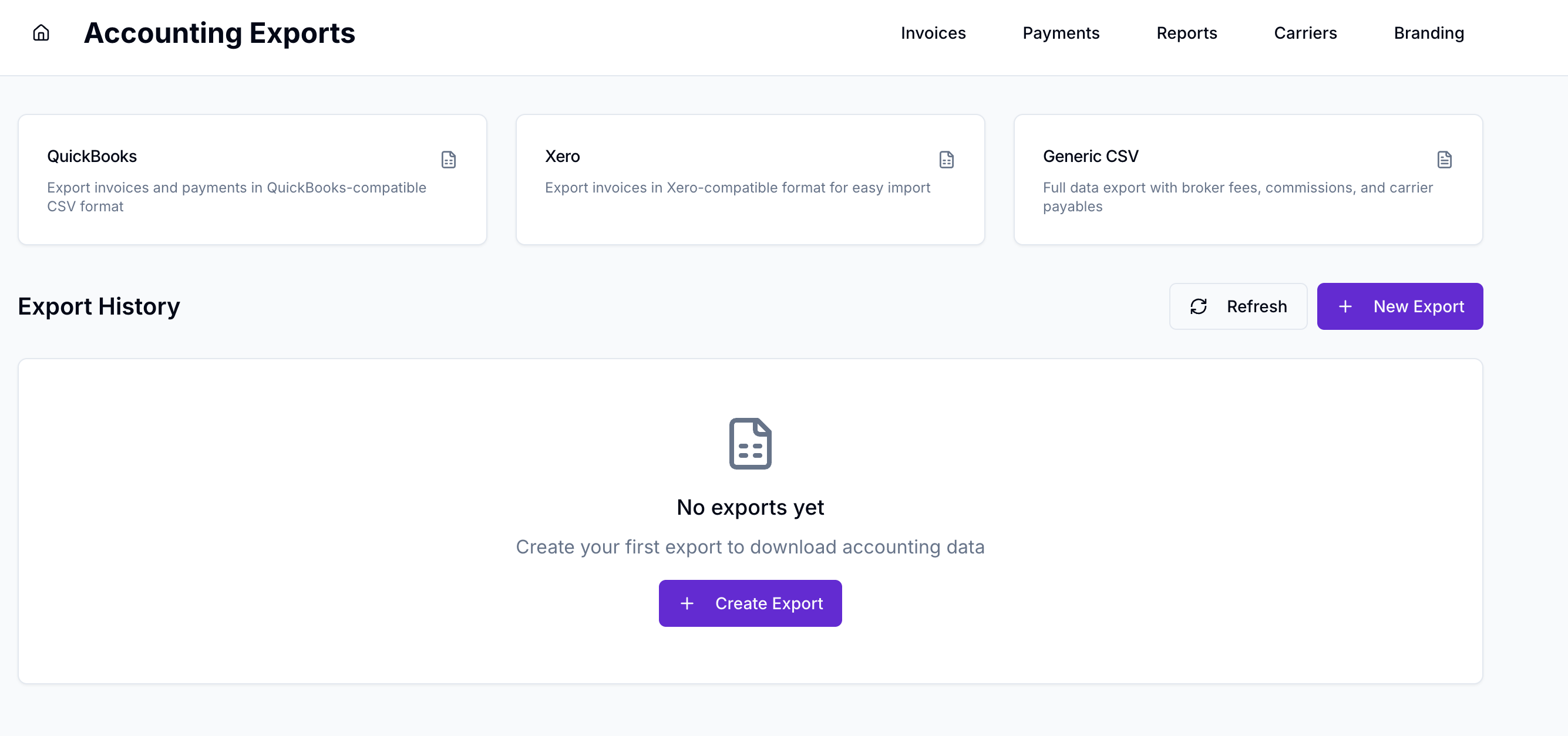 Accounting Exports to QuickBooks and Xero